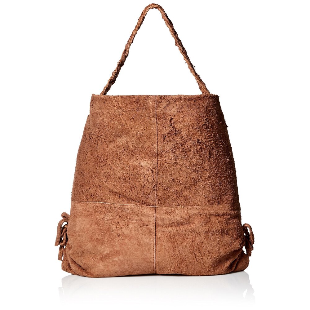 2362 Leathers Leonard Leather Tote Bag Brown - Luxury 100% Shredded Suede